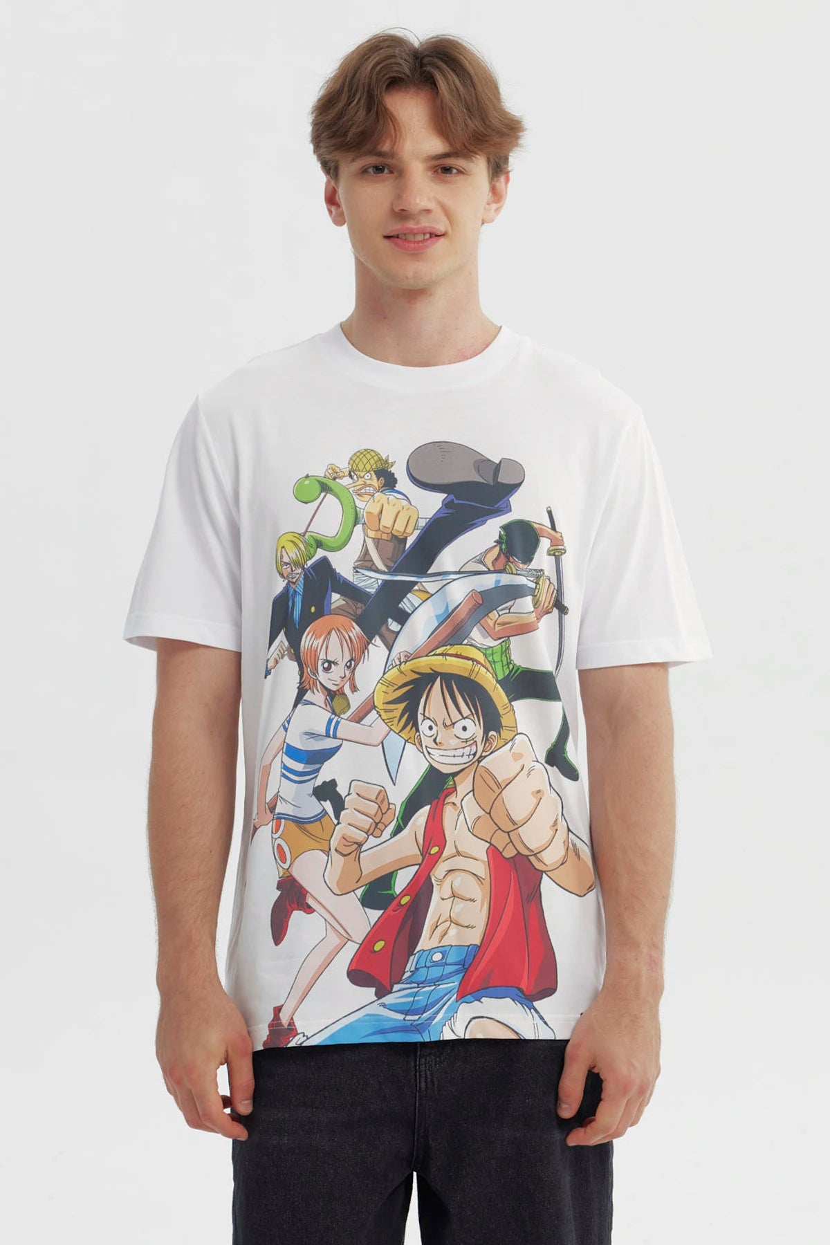 Polera Hombre One Piece Blanco