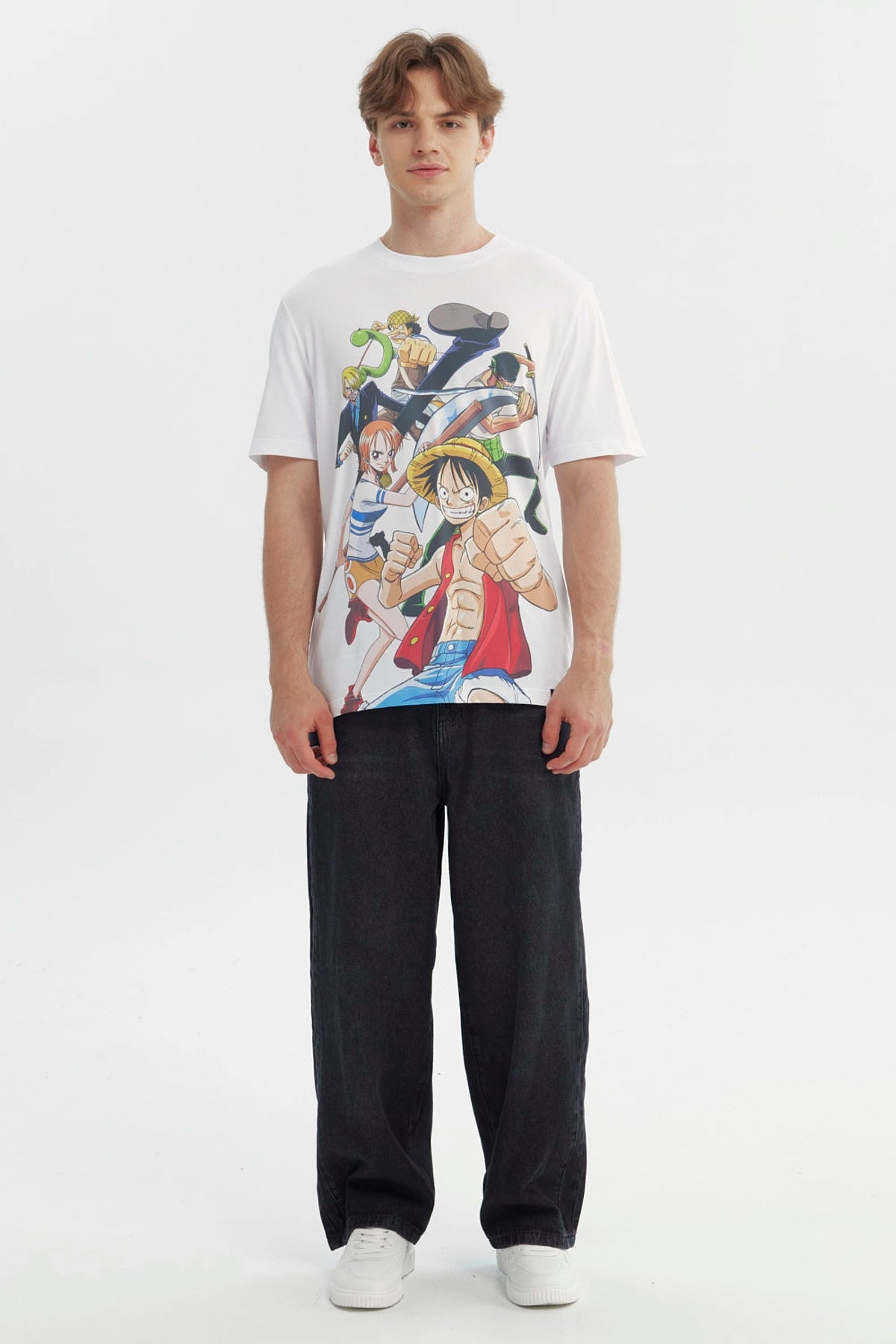 Polera Hombre One Piece Blanco