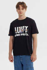 Polera Hombre One Piece Negro