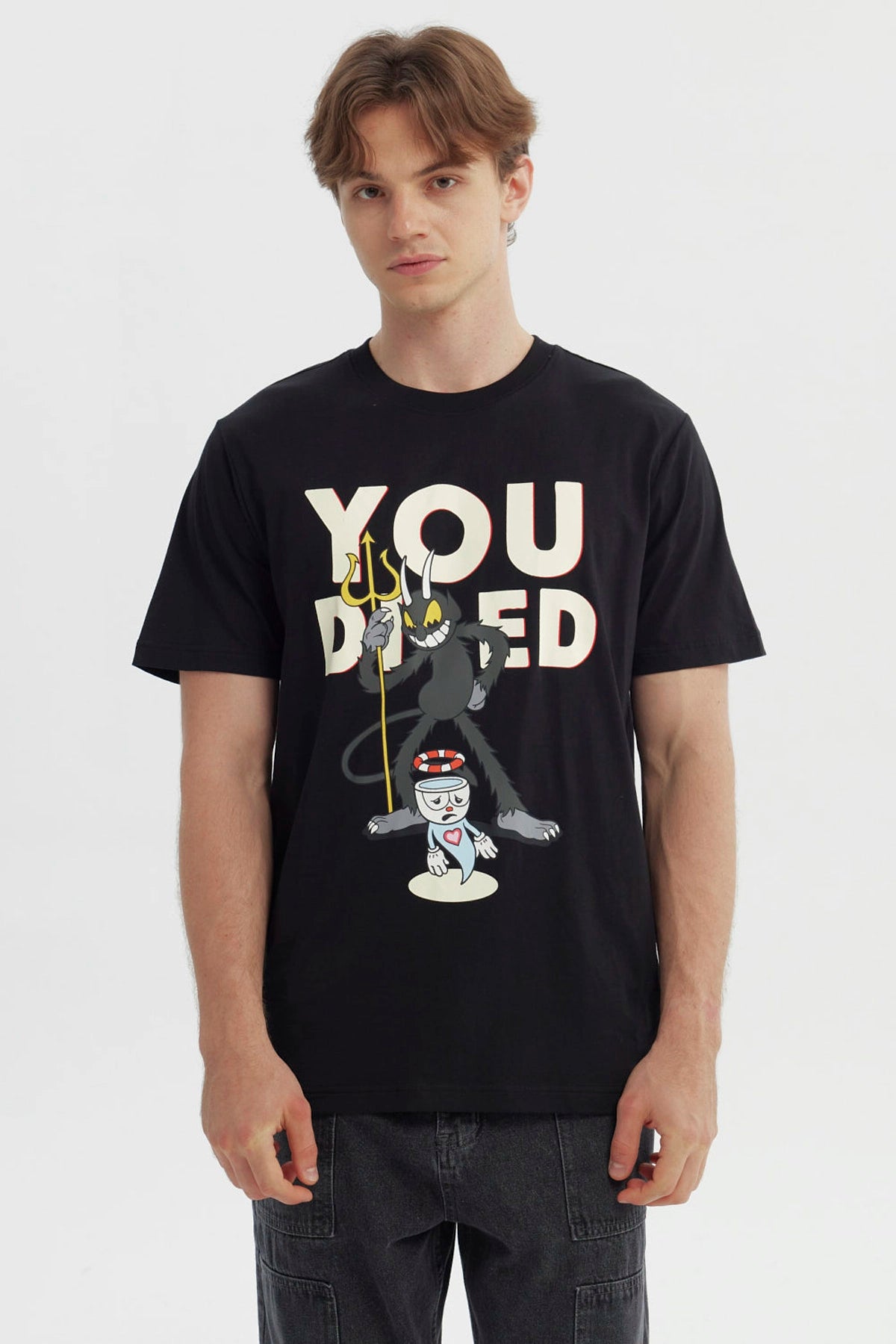 Polera Hombre Regular Negro