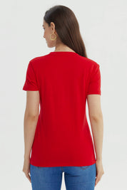 Polera Mujer Hello Kitty Rojo