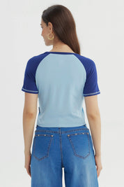 Polera Mujer Cinnamoroll Celeste