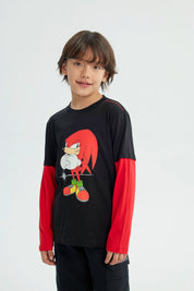 Polera Niño Sonic Negro