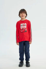 Polera Niño Cars Rojo