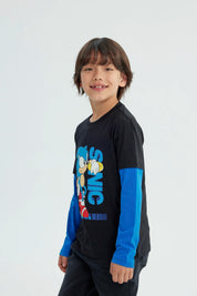 Polera Niño Licencia Negro
