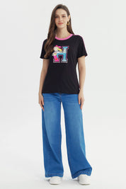 Polera Mujer Nick Negro