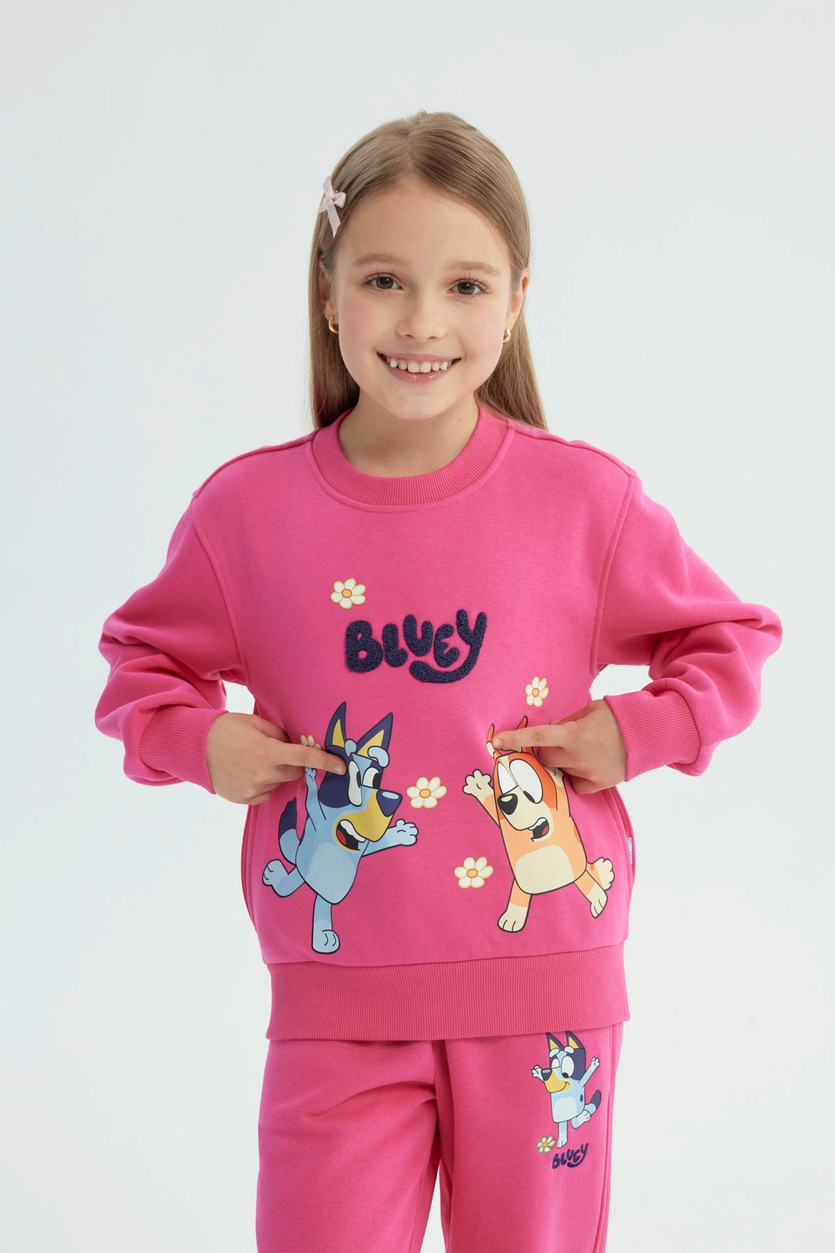 Polerón Niña Bluey Fucsia
