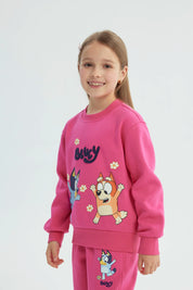 Polerón Niña Bluey Fucsia