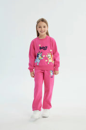 Polerón Niña Bluey Fucsia
