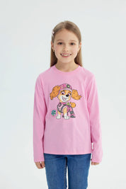 Polera Niña Paw Patrol Rosado