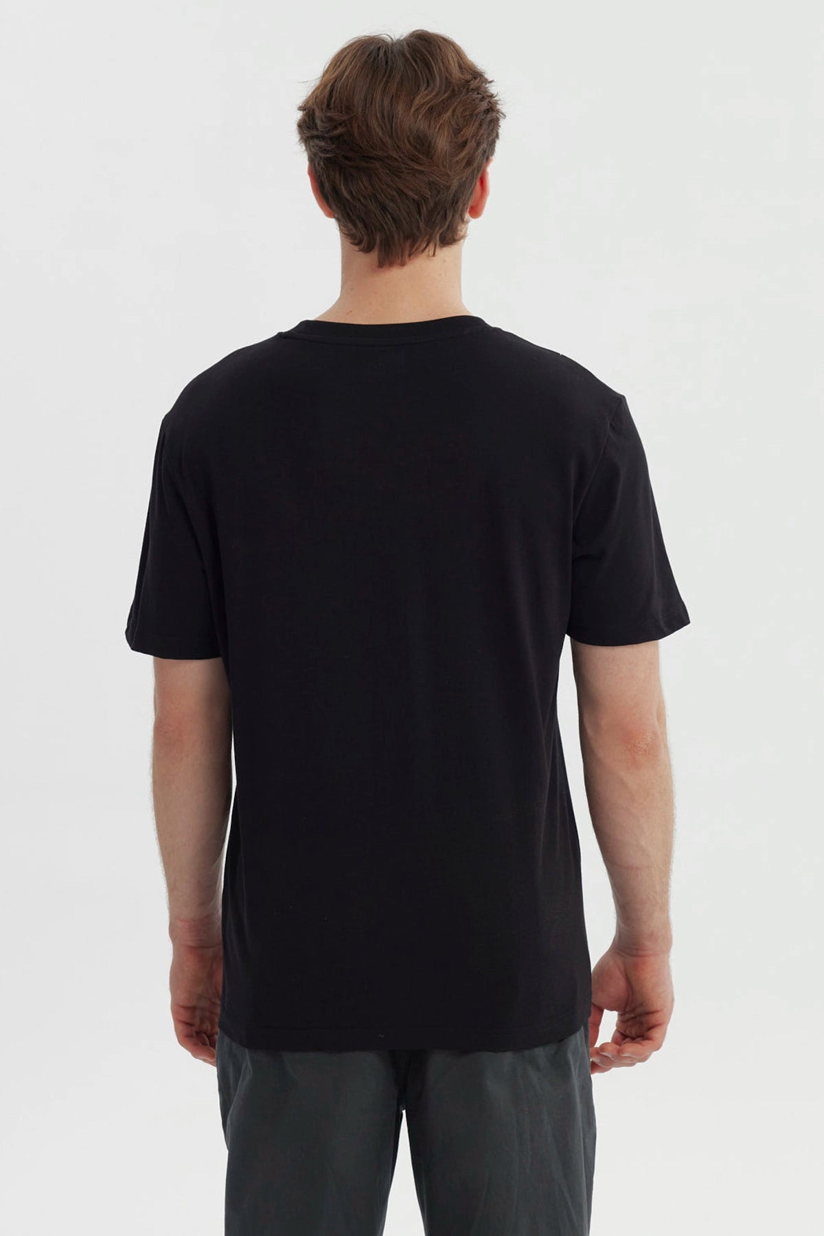 Polera Hombre Regular Negro
