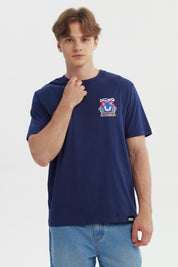 Polera Hombre Sonic Azul Marino