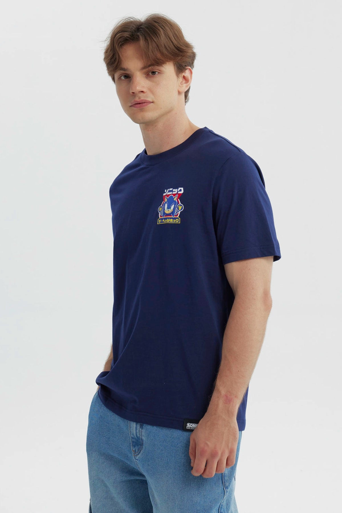 Polera Hombre Sonic Azul Marino