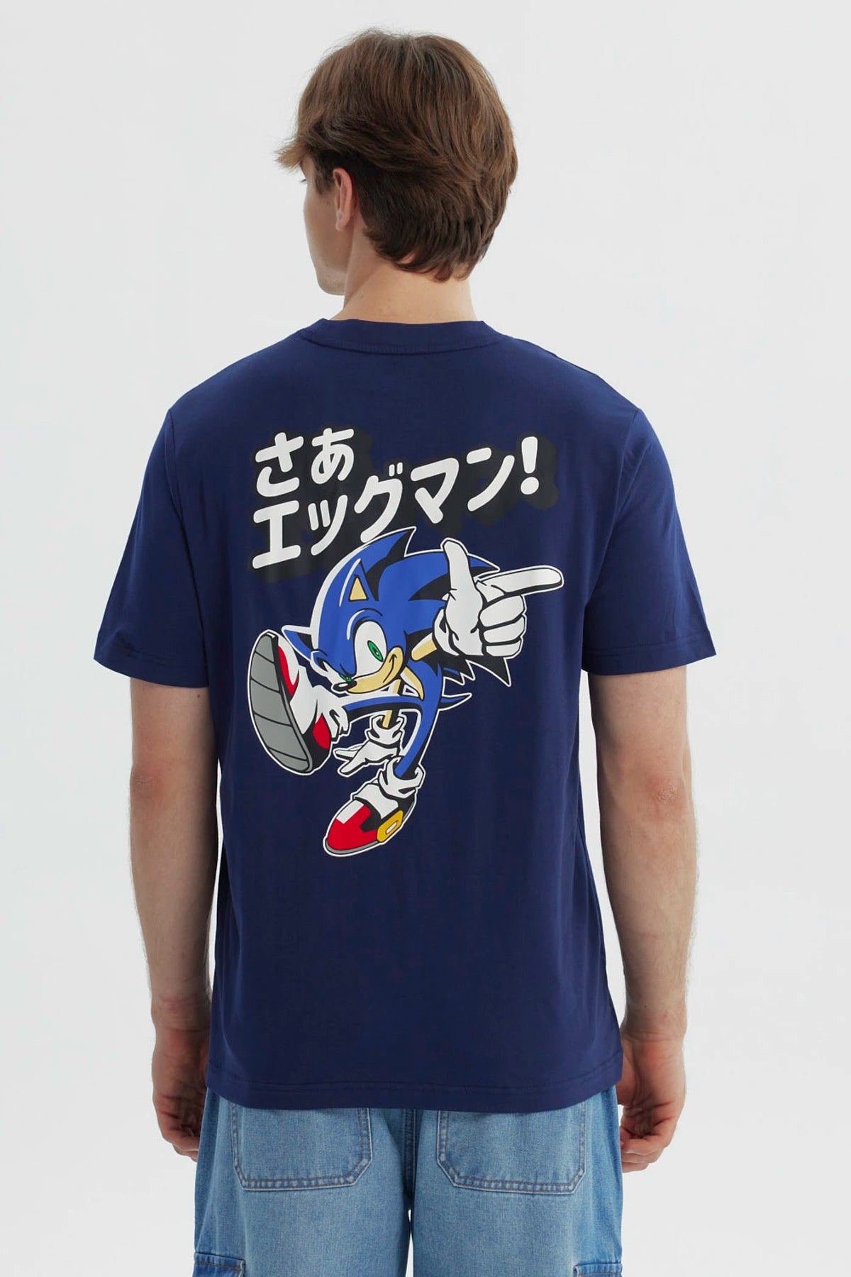 Polera Hombre Sonic Azul Marino