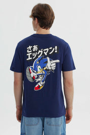 Polera Hombre Sonic Azul Marino