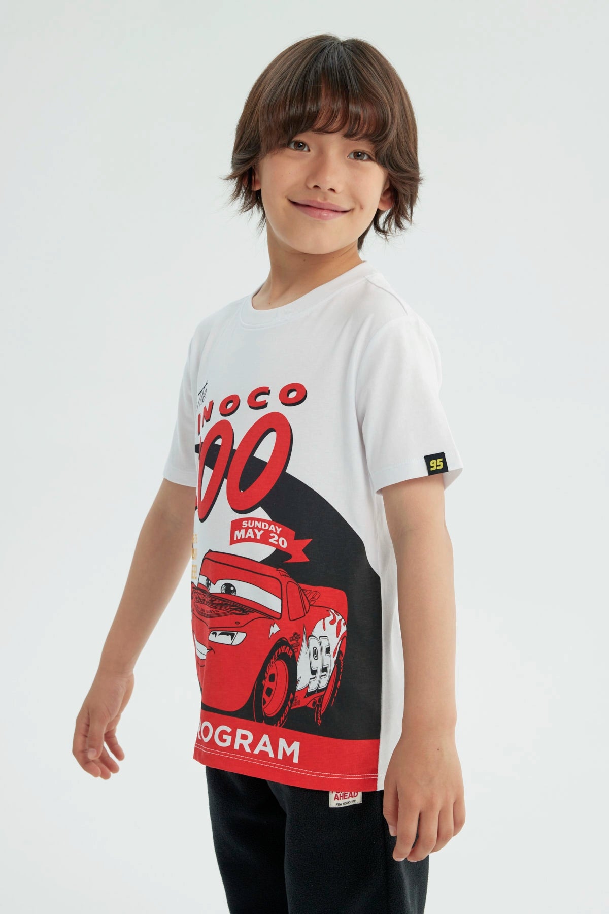Polera Niño Regular Cars Blanco
