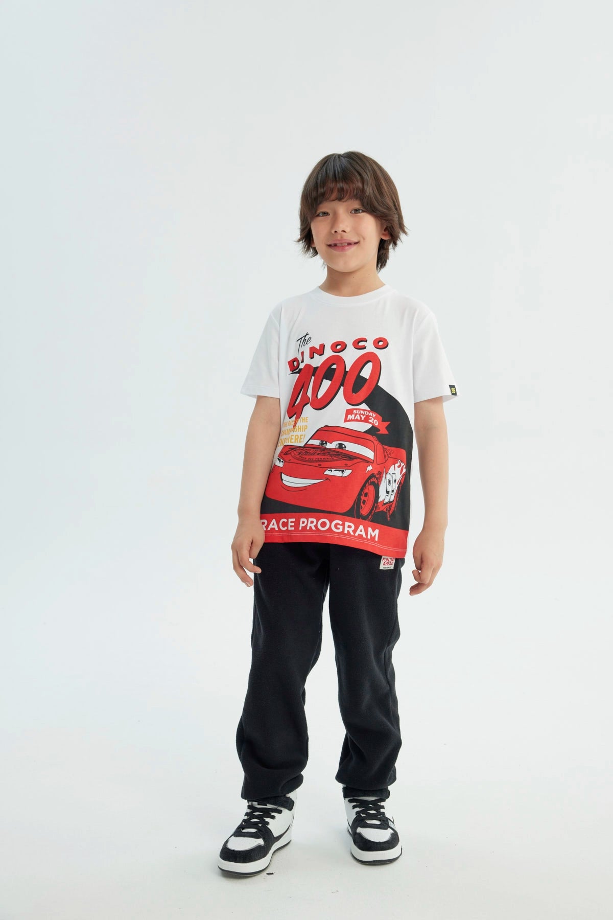 Polera Niño Regular Cars Blanco