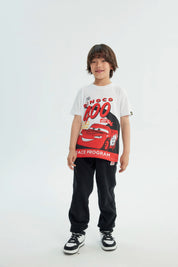 Polera Niño Regular Cars Blanco