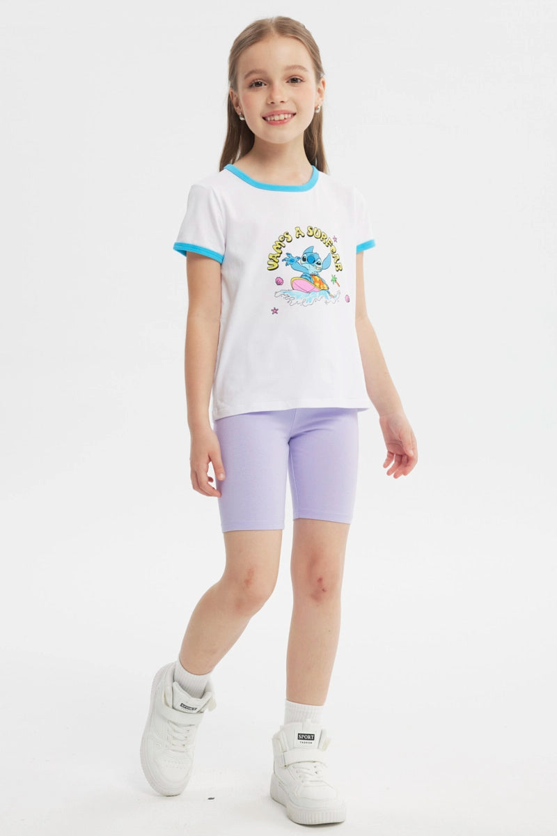 Polera Regula Cuello Camisero Niña Blanco