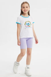 Polera Regula Cuello Camisero Niña Blanco