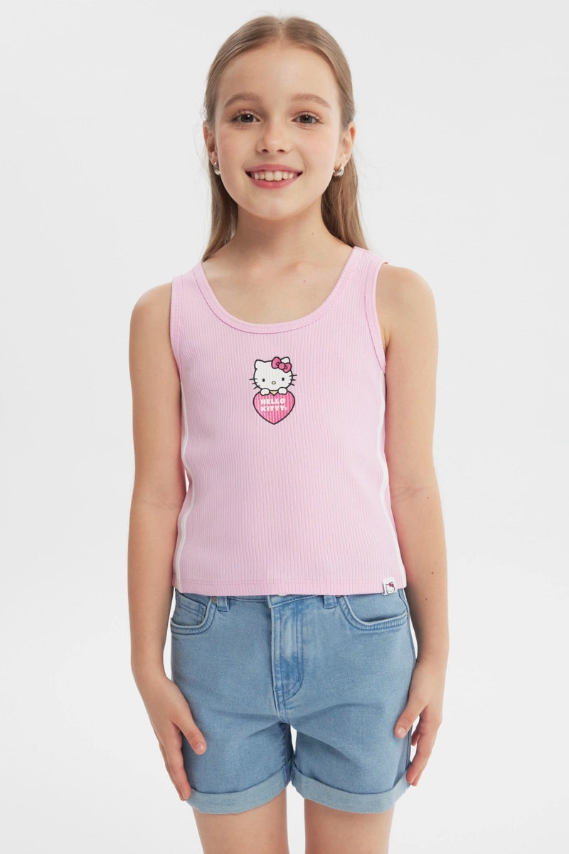 Polera Niña Hello Kitty Rosado