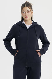 Polerón Unisex Full Zipper Azul Marino