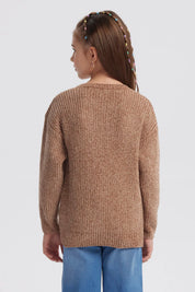 Sweater Niña Chenille Café