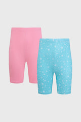 Calza Niña Biker Teens Celeste