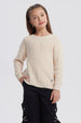 Sweater Niña Chenille Beige