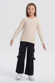 Sweater Niña Chenille Beige
