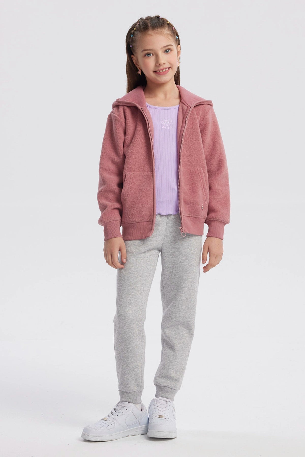 Polar Niña Micropolar Básico Rosado