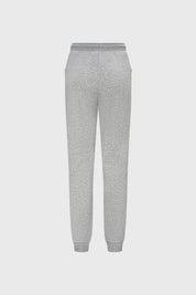 Pantalones buzo niña bipack rosado con ajuste de cordón y bolsillos amplios uno rosado otro gris diseño liso casual