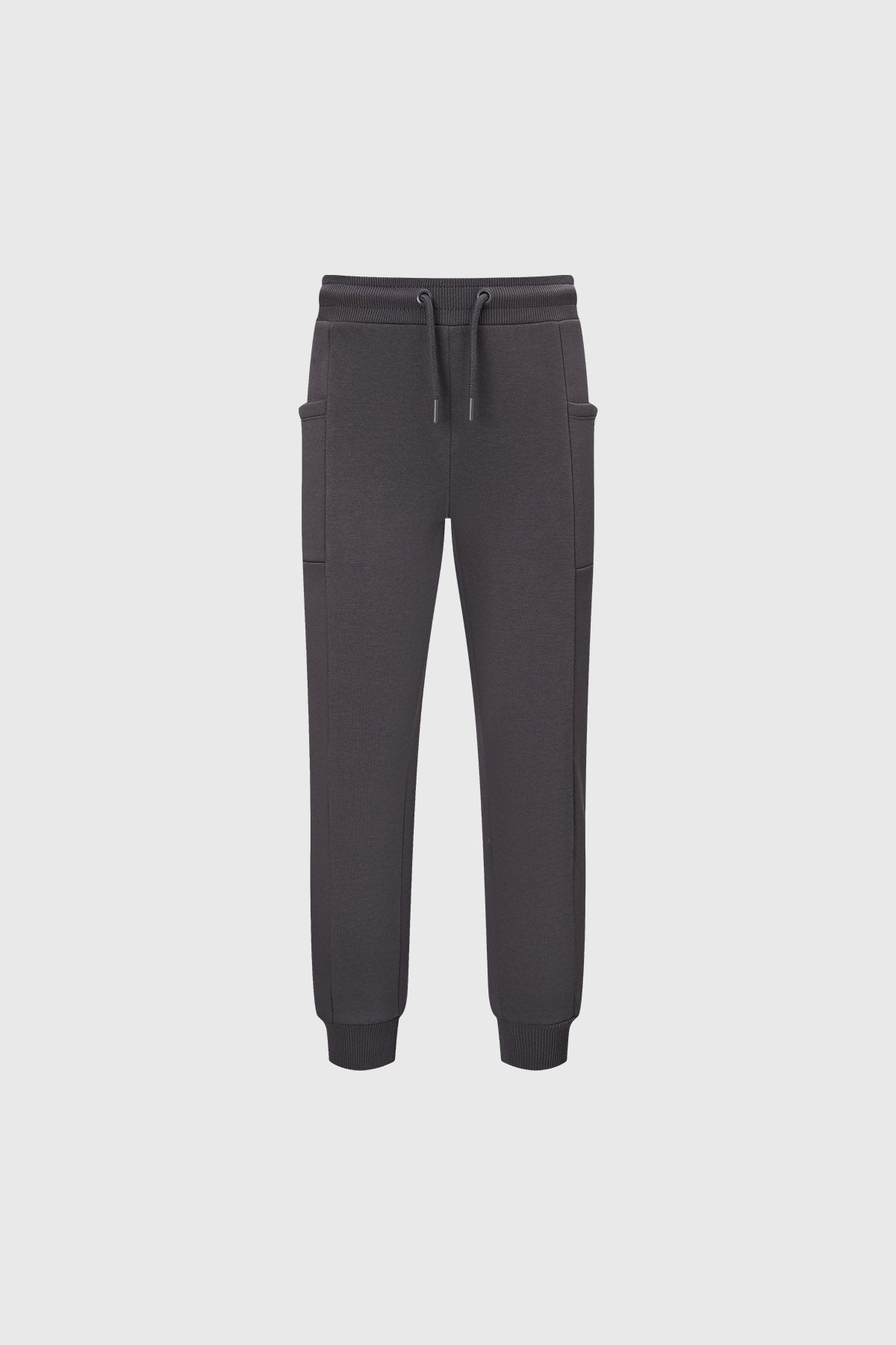 Pantalón buzo niña rosado bipack con uno gris diseño liso cómodos con bolsillos laterales y cintura ajustable