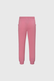 Pantalón buzo niña rosado bipack con uno gris diseño liso cómodos con bolsillos laterales y cintura ajustable