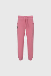 Pantalón buzo niña rosado bipack con uno gris diseño liso cómodos con bolsillos laterales y cintura ajustable