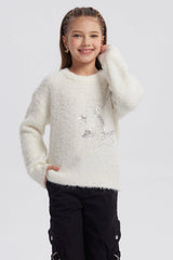 Sweater Niña Slim Crudo