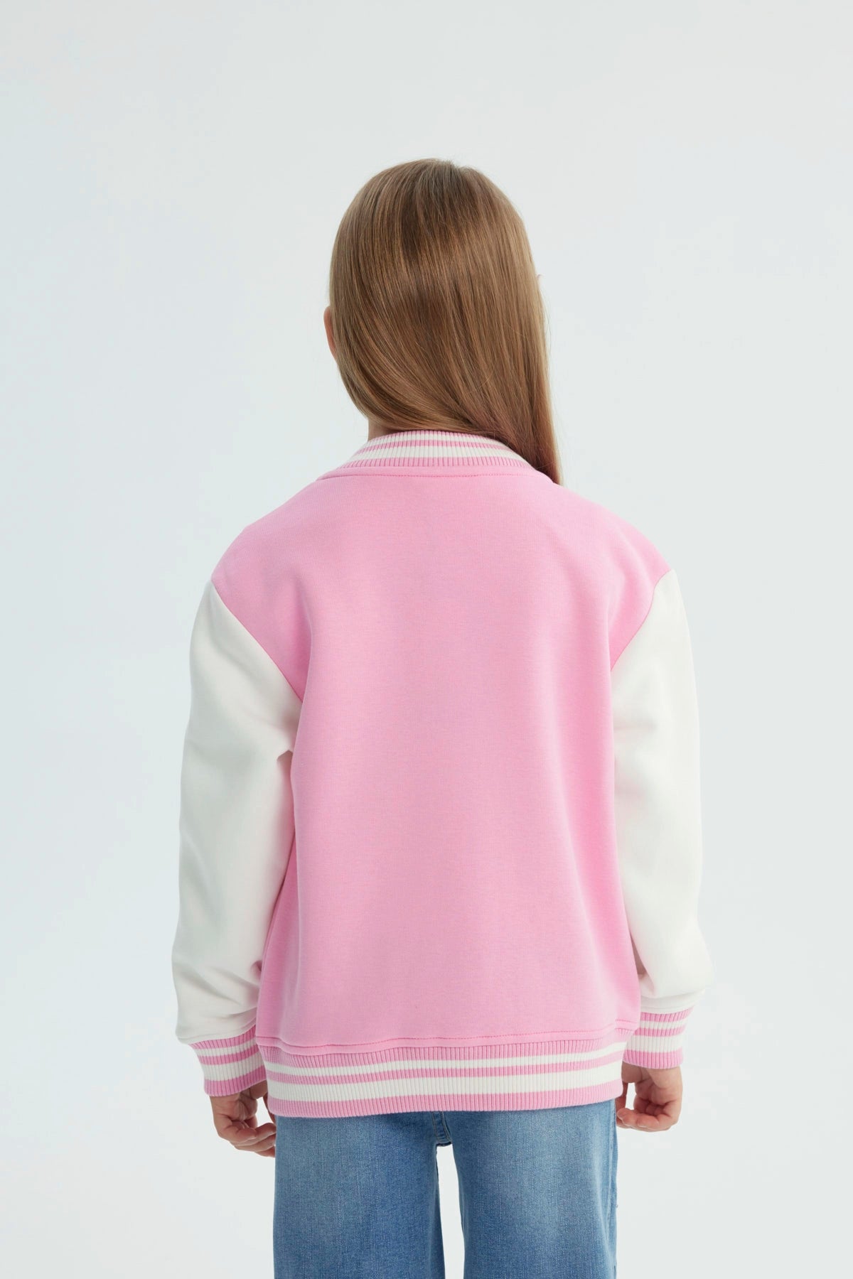 Chaqueta Niña Oversize Rosado