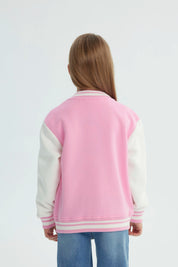 Chaqueta Niña Oversize Rosado