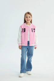 Chaqueta Niña Oversize Rosado