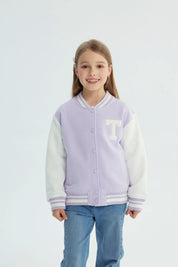 Chaqueta Niña Oversize Lila