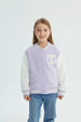 Chaqueta Niña Oversize Lila