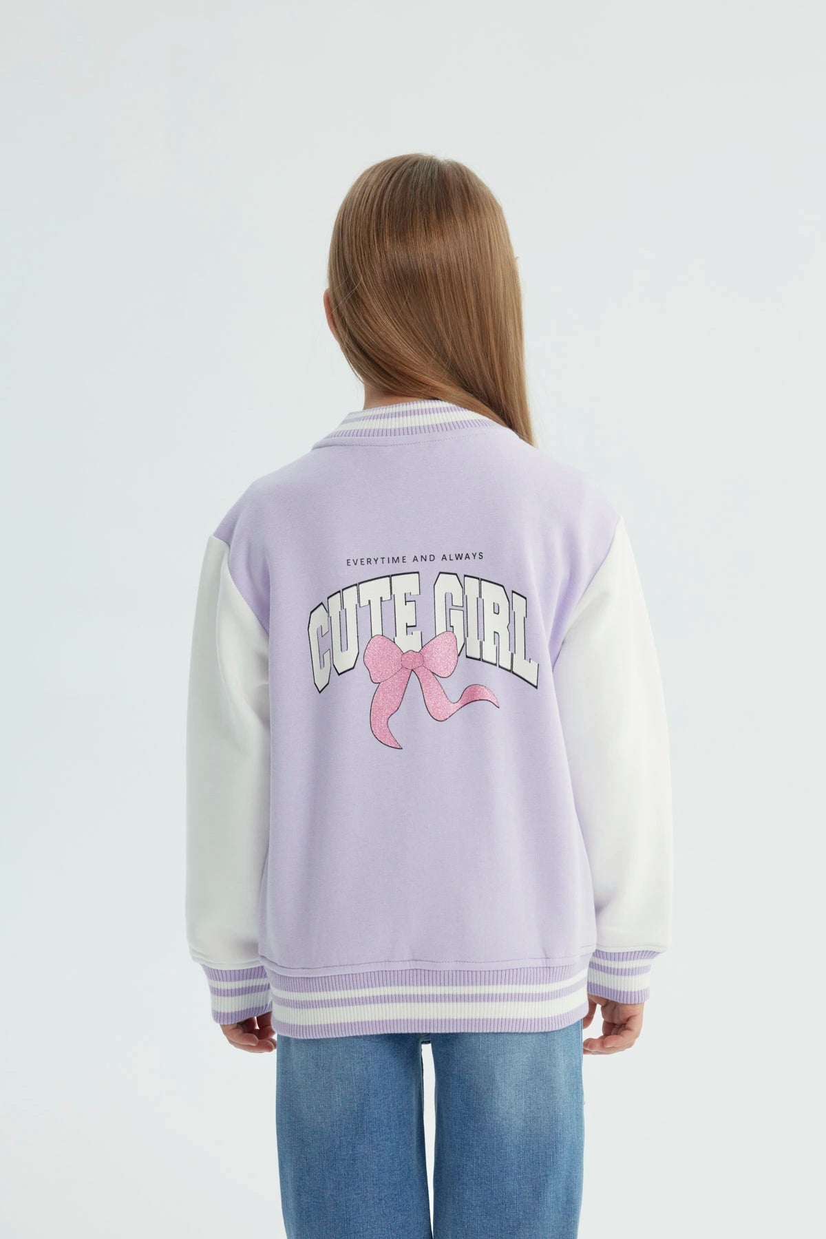 Chaqueta Niña Oversize Lila
