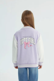 Chaqueta Niña Oversize Lila