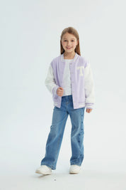 Chaqueta Niña Oversize Lila