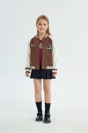 Chaqueta Niña Oversize Café