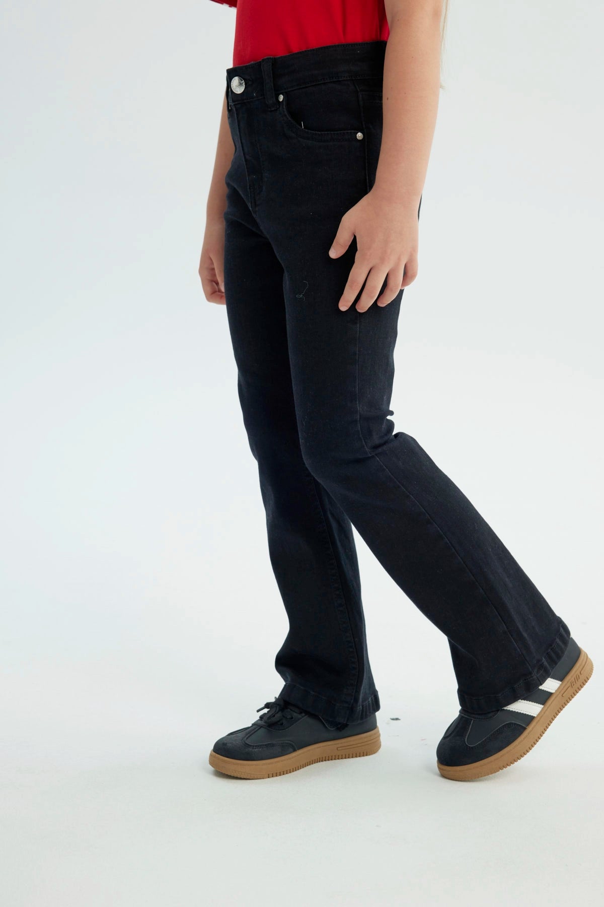 Jeans Niña Flare Negro