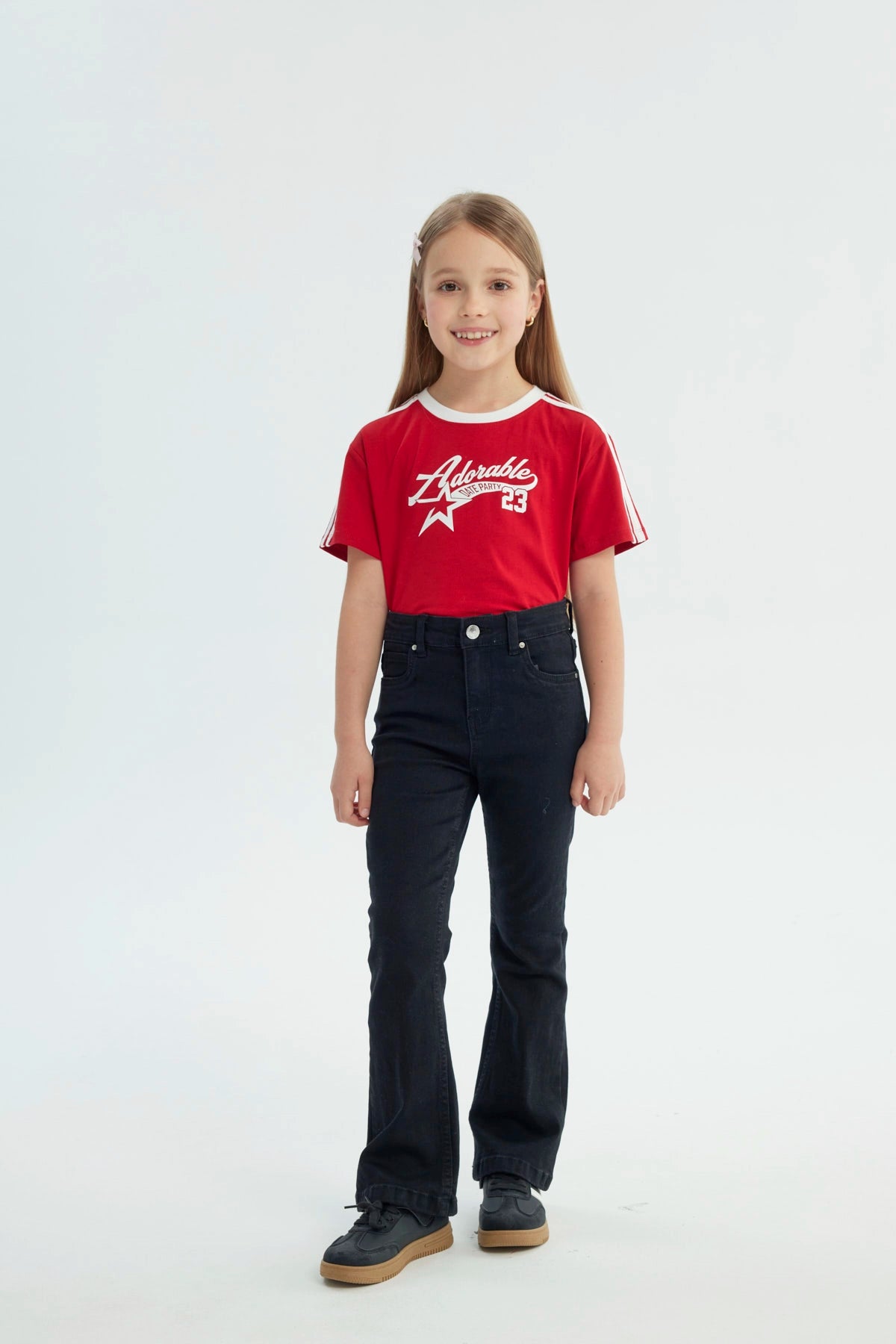 Jeans Niña Flare Negro