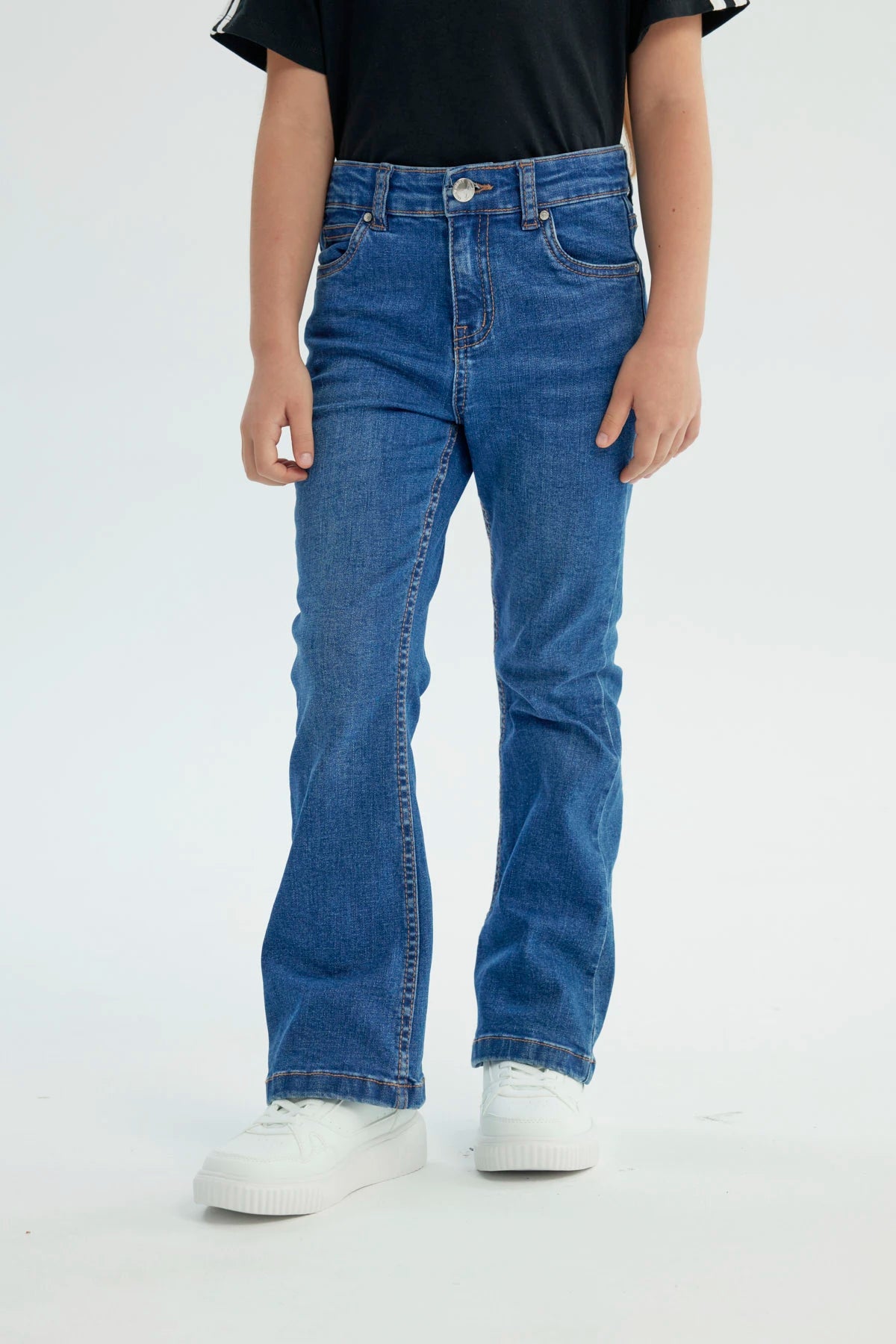Jeans Niña Flare Azul