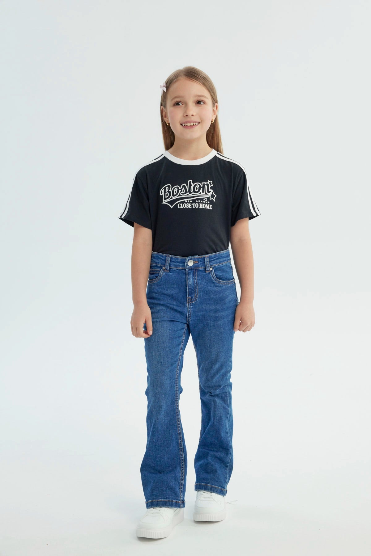 Jeans Niña Flare Azul