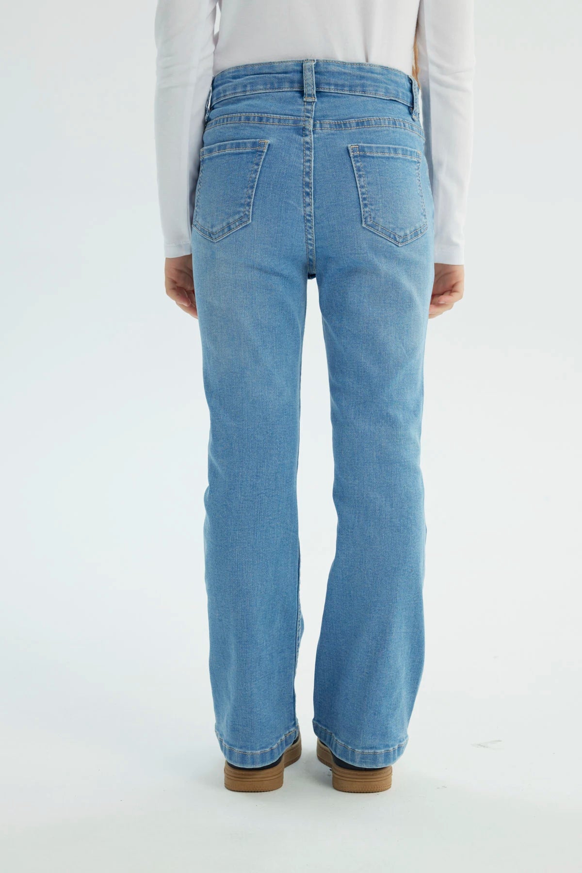 Jeans Niña Flare Azul Claro
